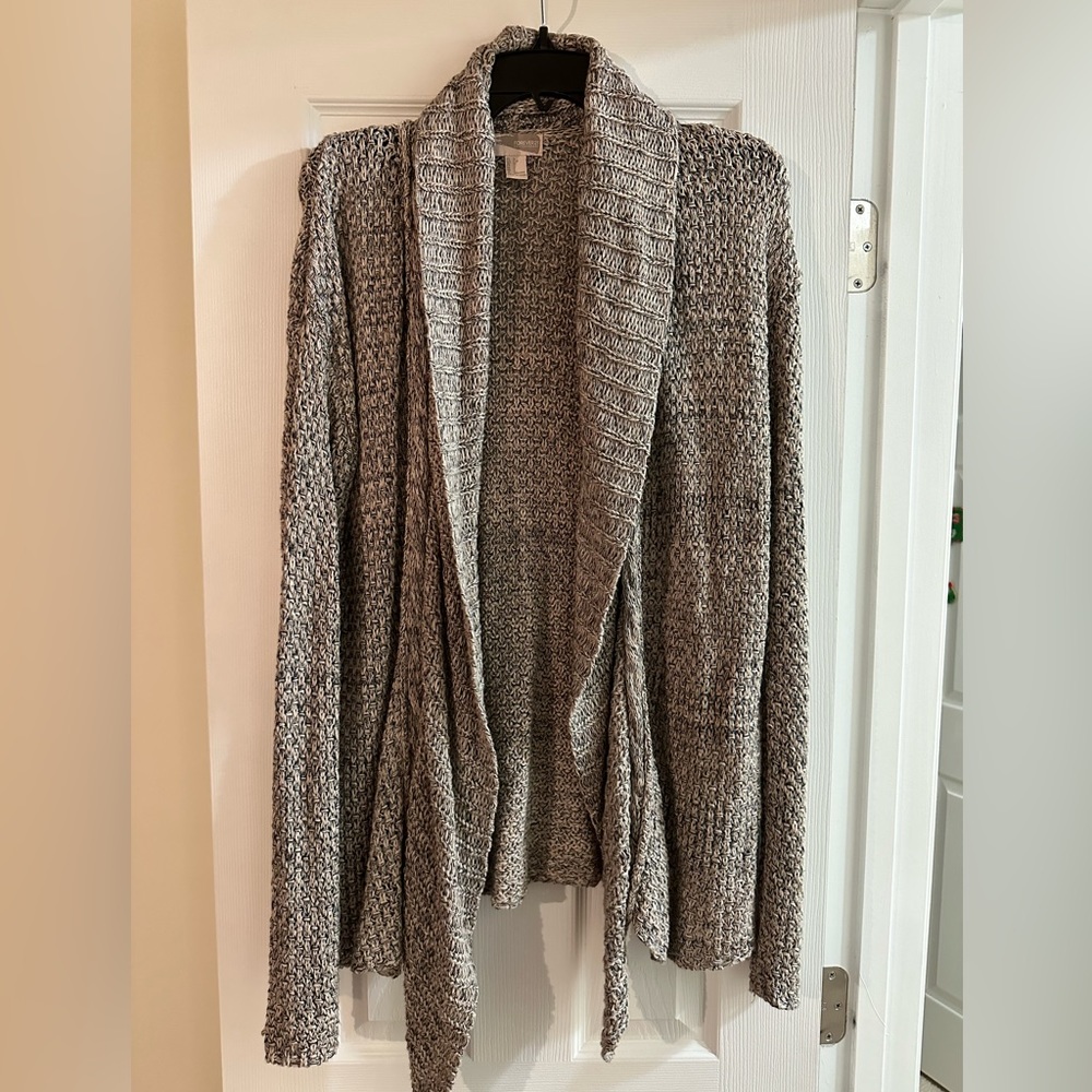 Forever 21 Cardigan with Black Gray & Gold Thread